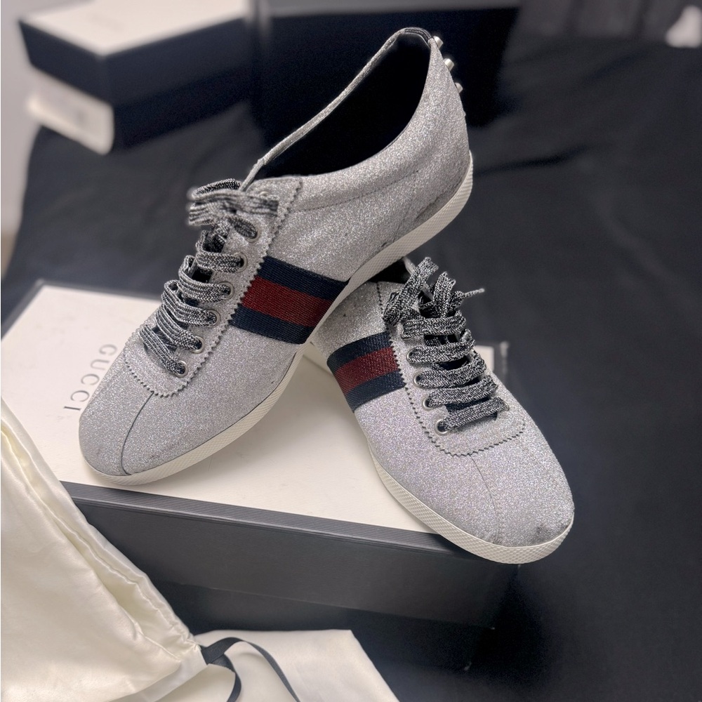 Gucci Glitter Sneakers - a dazzling find!